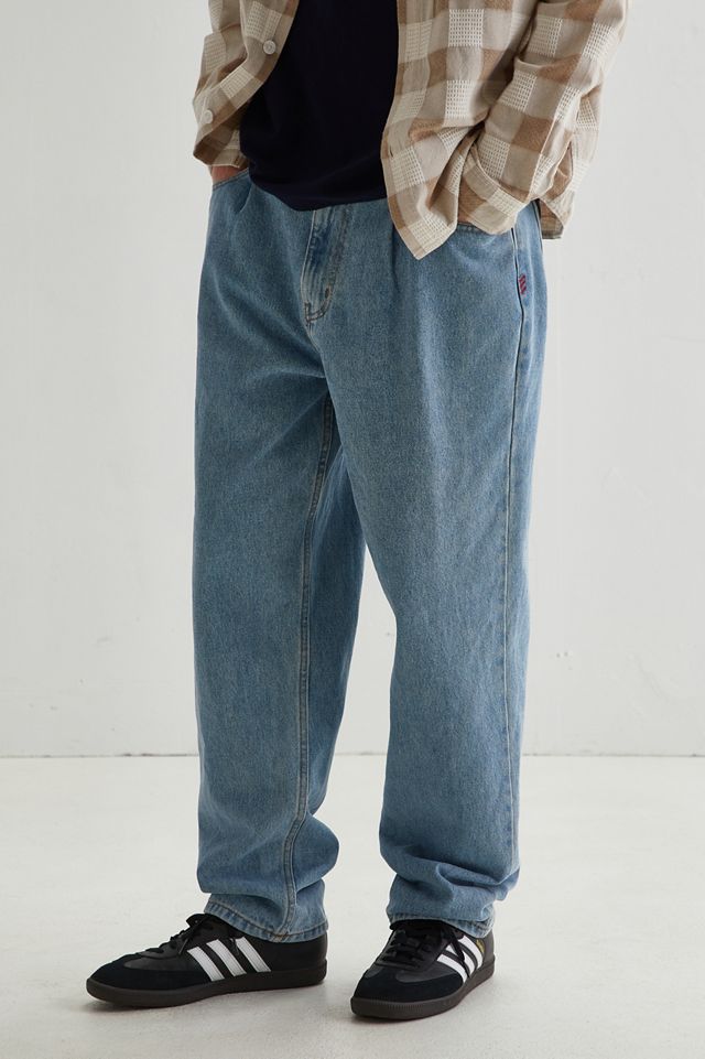 BDG Baggy Pleated Jean – Light Wash | Urban Outfitters