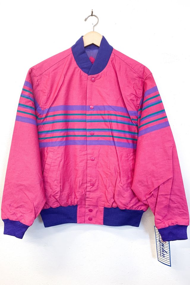 Pink stripe outlet jacket