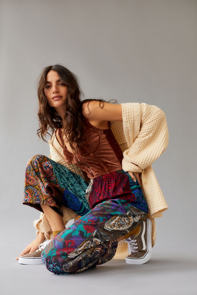 Urban Renewal Remade Floral Paisley Patchwork Pant #3