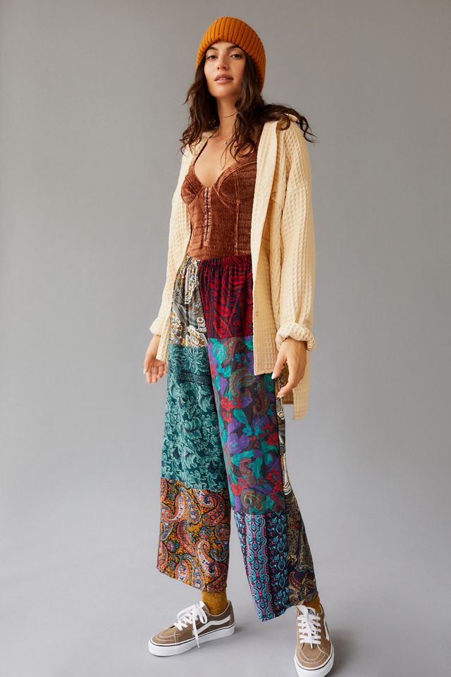 Urban Renewal Remade Floral Paisley Patchwork Pant #4