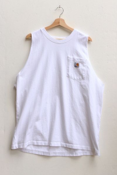 carhartt men's sleeveless pocket tee