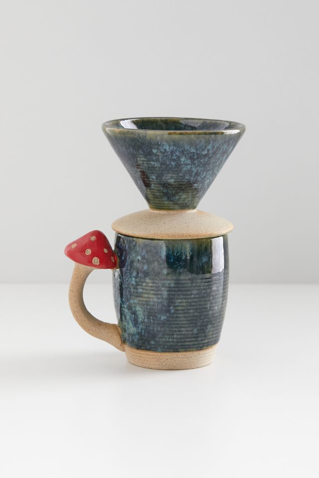 Ensemble de Café Pour-Over aux Champignons #1