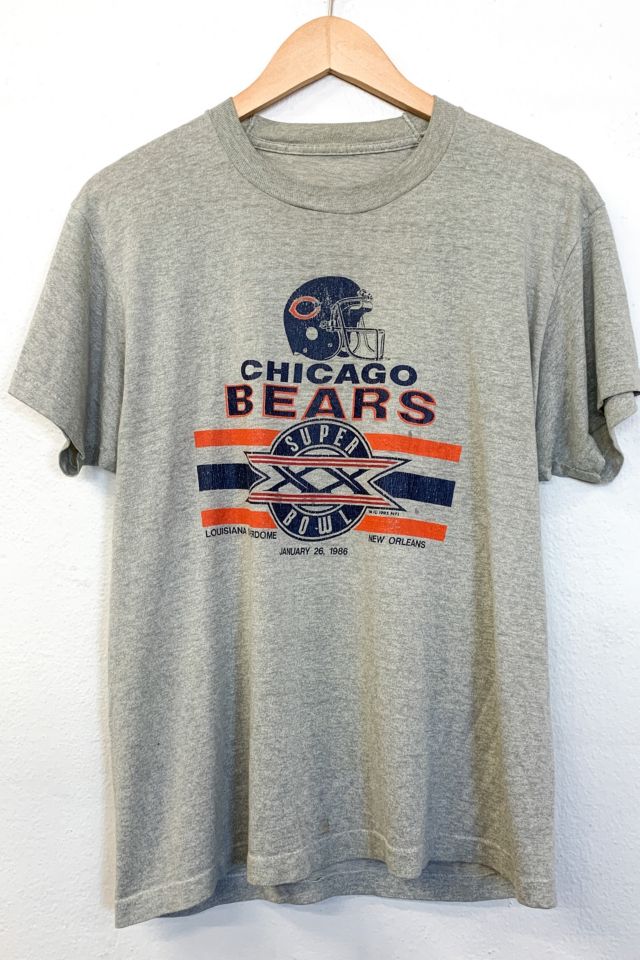 Vintage Chicago Bears Graphic T Shirt 1990 Blue Medium – Black Shag Vintage