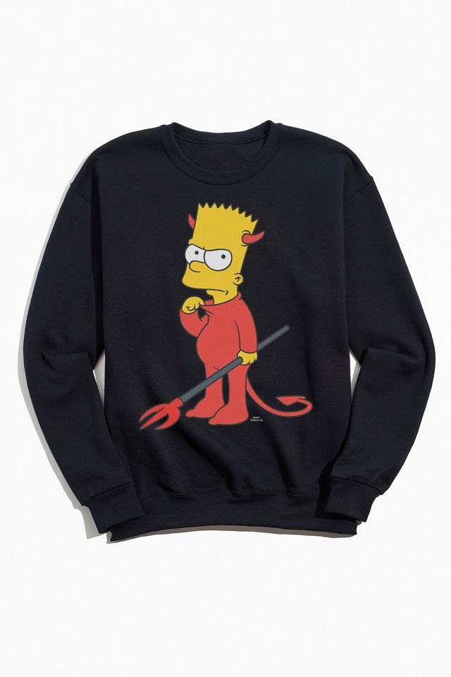 The Simpsons Devil Bart Crew Neck Sweatshirt | Urban Outfitters