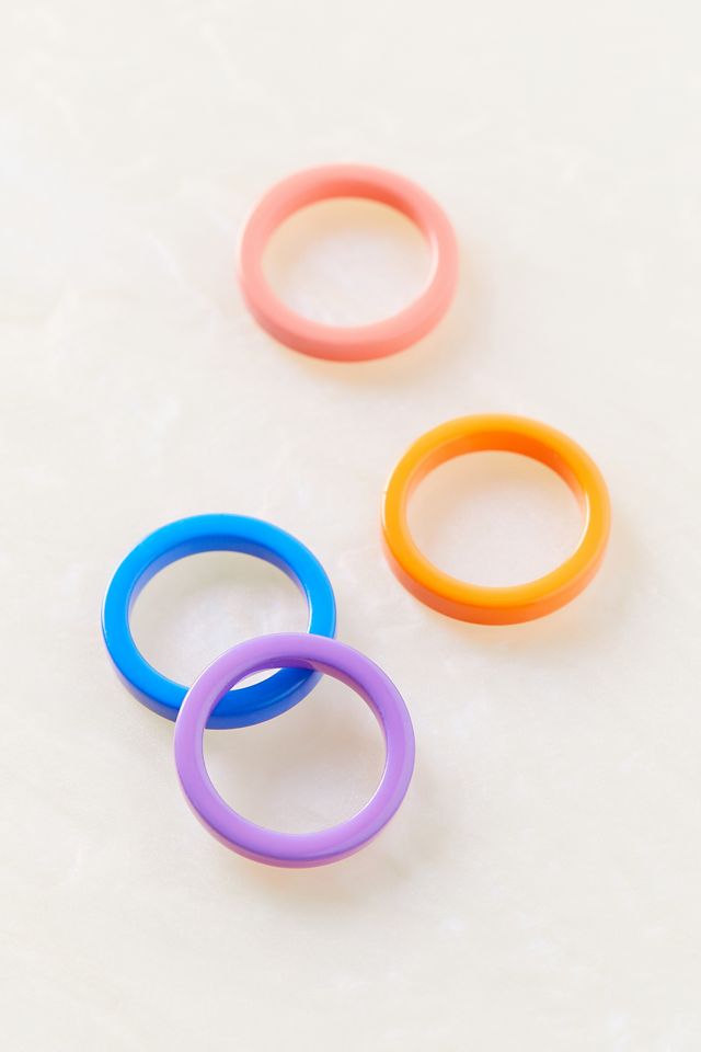 Thin Translucent Ring Set | Urban Outfitters