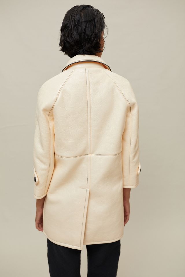 UO Cecilia Faux Leather Coat #3