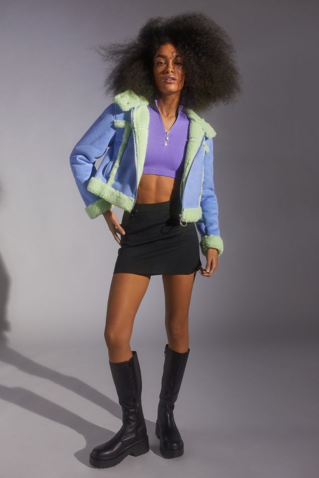 UO Roselyn Faux Shearling Jacket #1