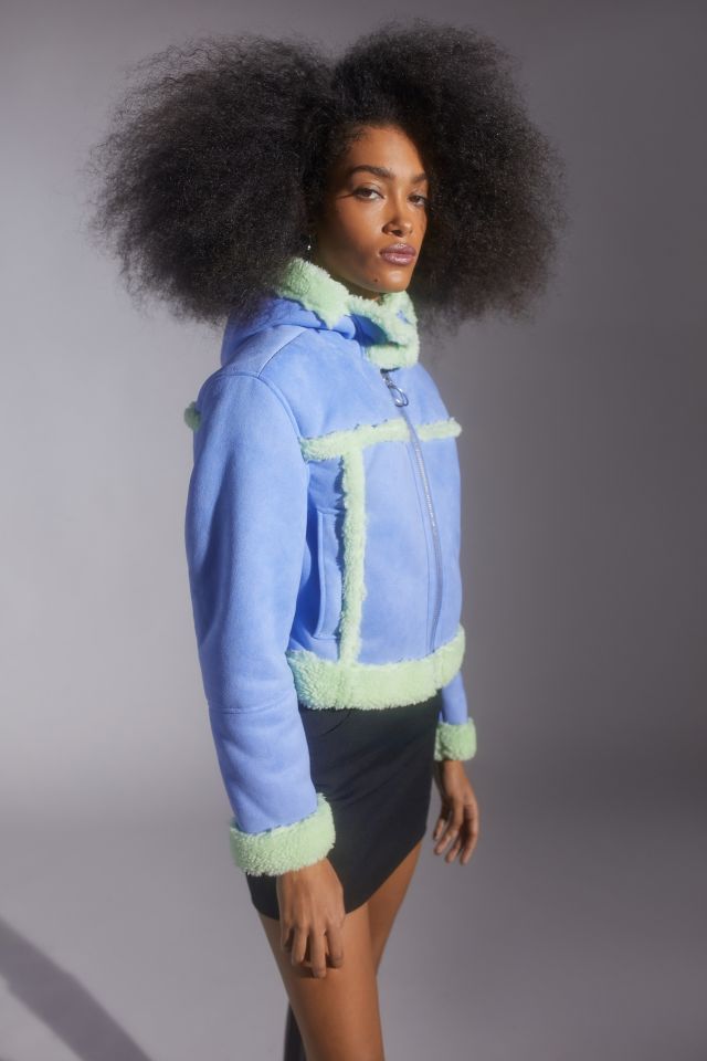 UO Roselyn Faux Shearling Jacket #2