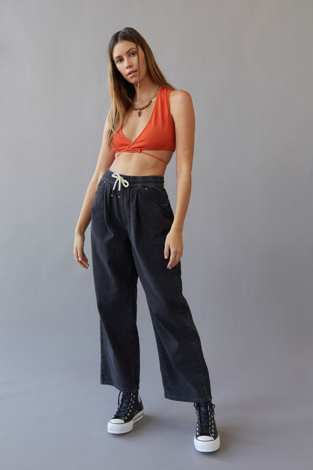 BDG PullOn Baggy Jean — Washed Black Denim Urban Outfitters