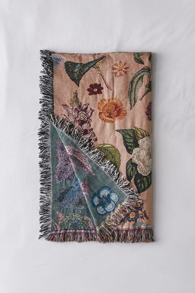 Valley Cruise Press Midnight Bloom Woven Throw Blanket