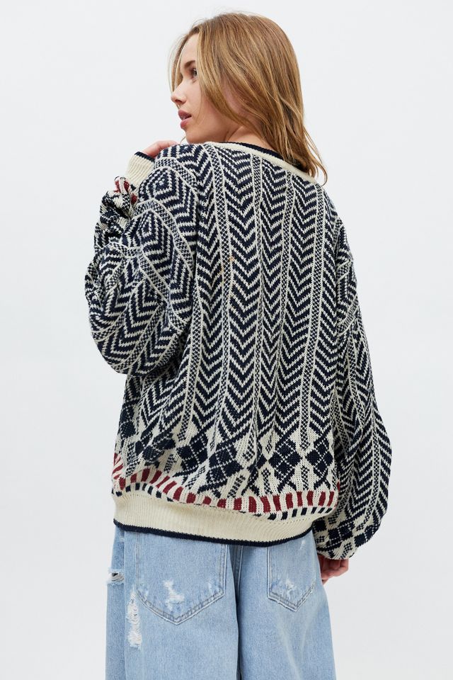 Urban Renewal Vintage Oversized Printed Cardigan #2