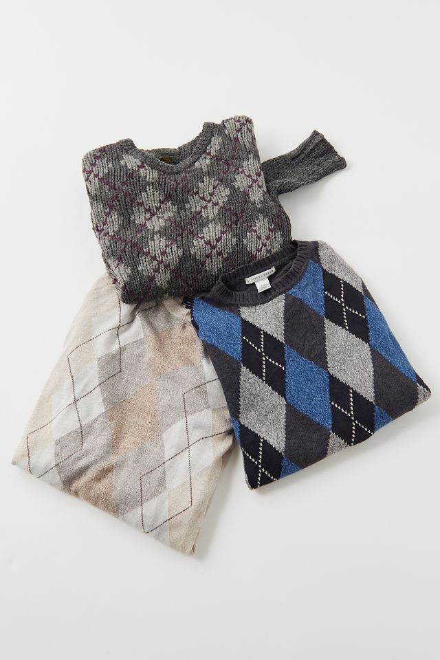 Urban Renewal Vintage Oversized Argyle Sweater #1