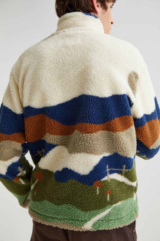Veste à glissière en sherpa UO #4