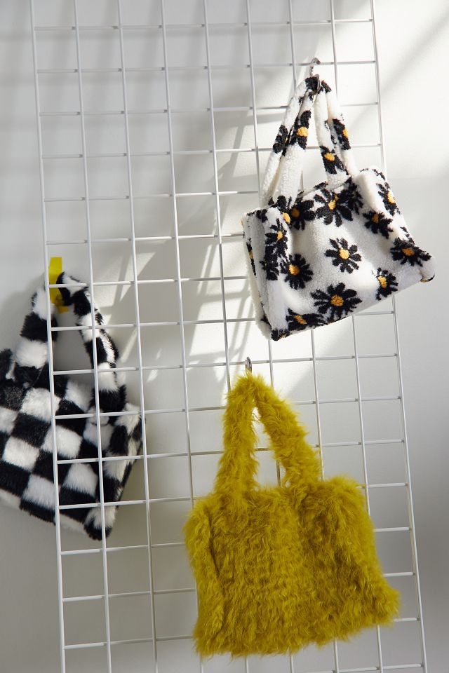Mini Faux Fur Tote Bag #4