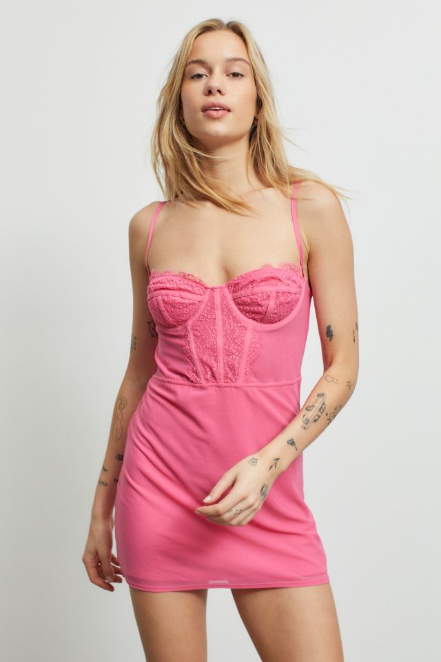 UO Brenna Bustier Mini Dress