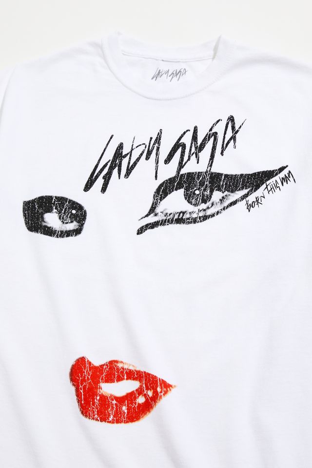 Lady Gaga UO Exclusive Born This Way 10th Anniversary Tee #1