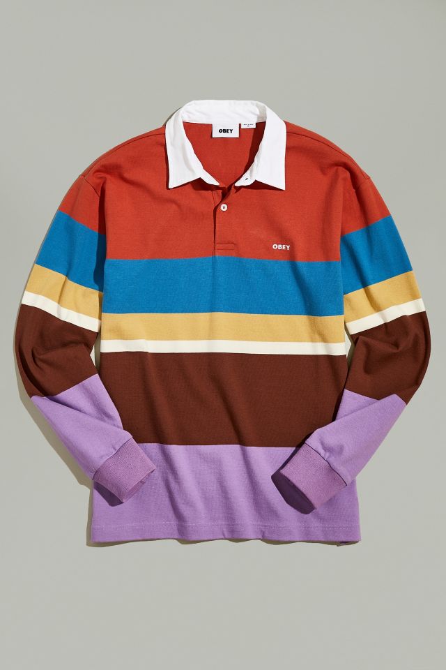 OBEY Earl Long Sleeve Polo Shirt | Urban Outfitters
