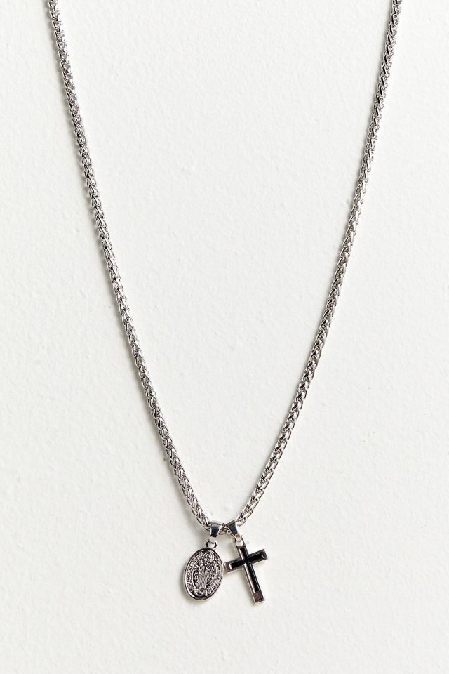 Cross Charm Pendant Outfitters Necklace | Urban
