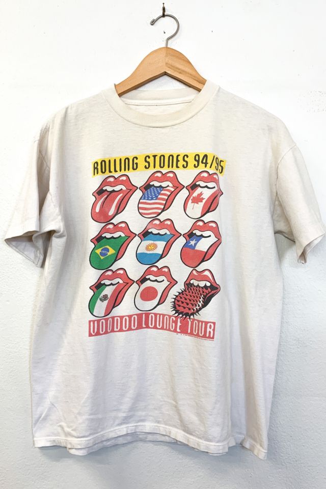 Vintage 1990s Rolling Stones Voodoo Lounge Tour Tee Shirt | Urban