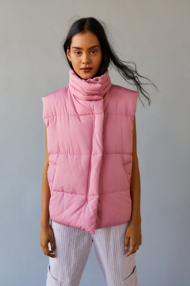 Urban outfitters pink on sale puffer