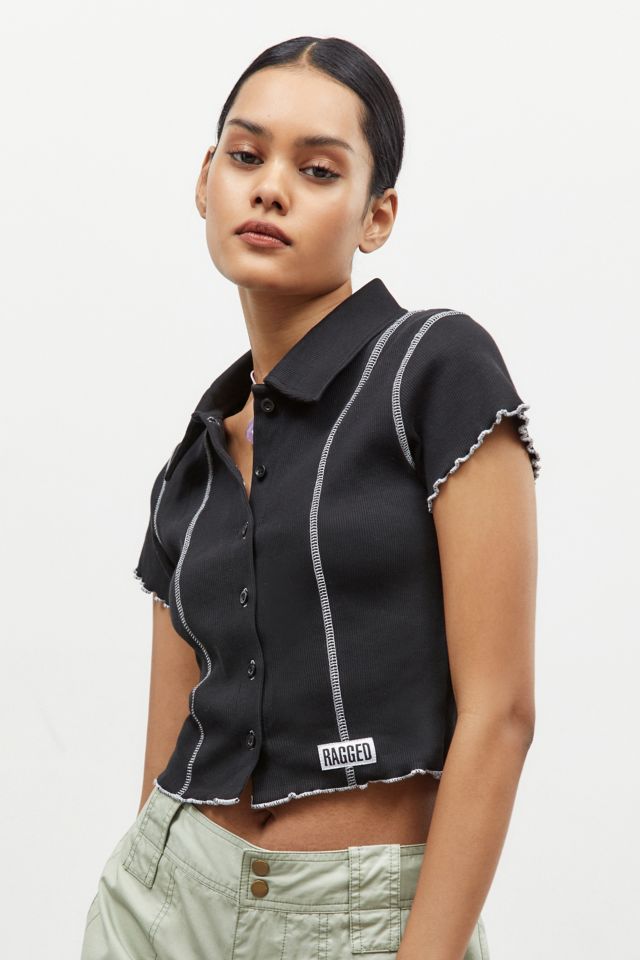 The Ragged Priest UO Exclusive Button-Up Top | Urban Outfitters