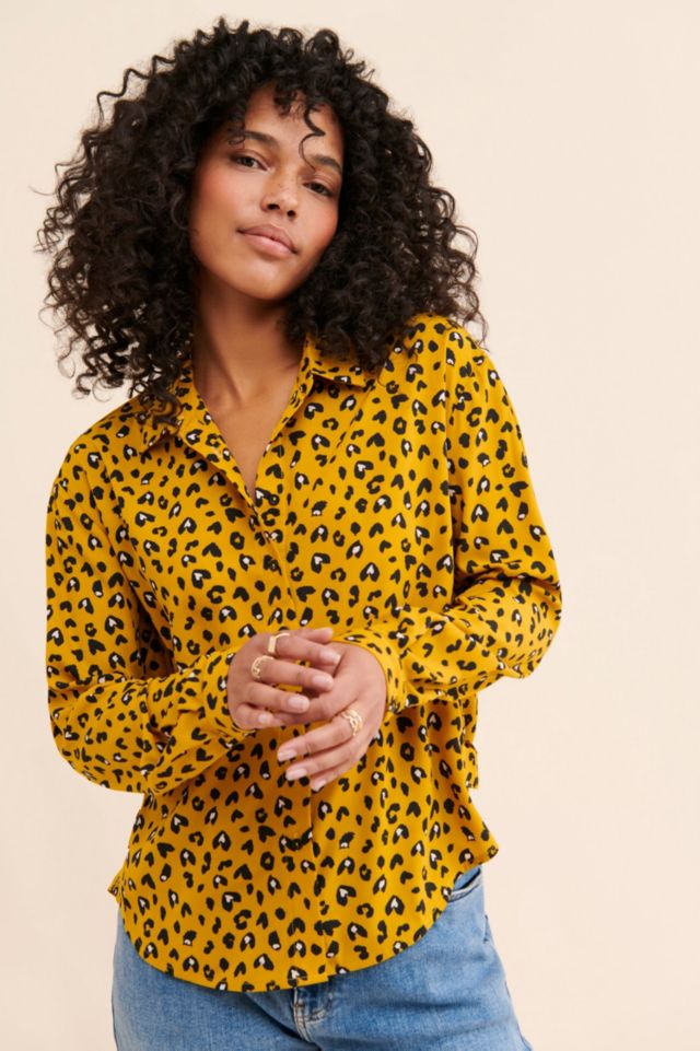 The Good Jane Leopard Buttondown | Urban Outfitters