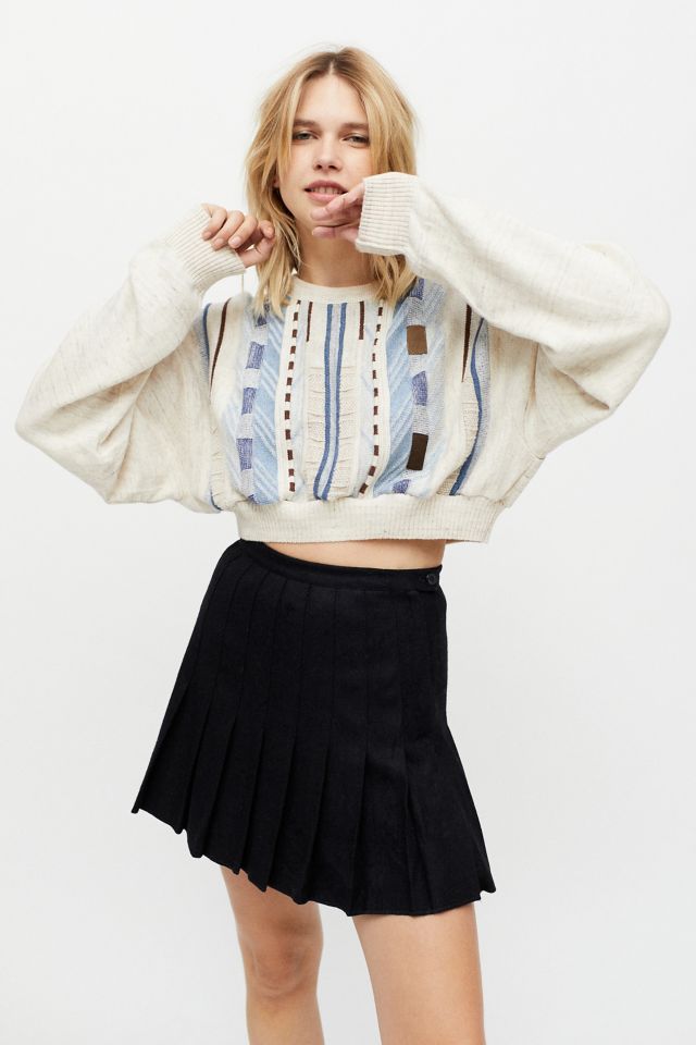 Urban Renewal Remade Solid Pleated Mini Skirt