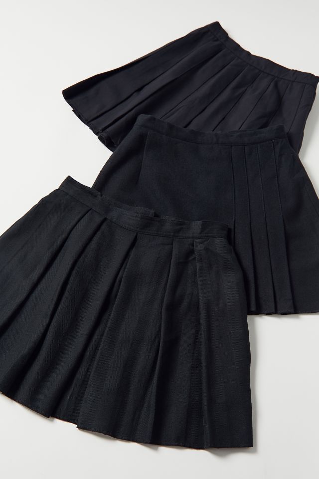 Urban Renewal Remade Solid Pleated Mini Skirt #1