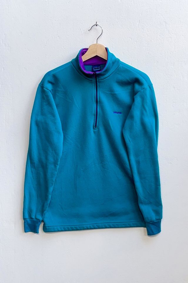 Vintage Patagonia 80s Polar Fleece Quarter Zip Pullover Urban Outfitters