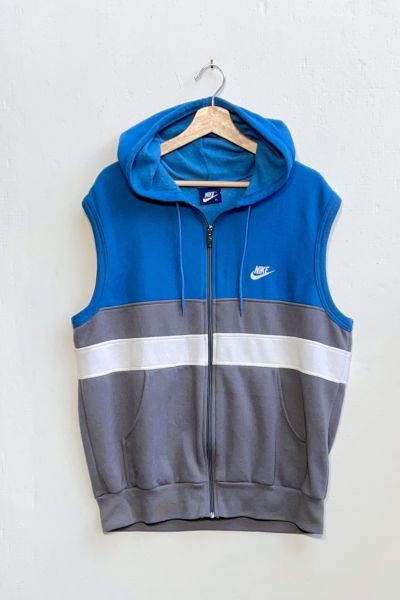 nike sleeveless zip up hoodie