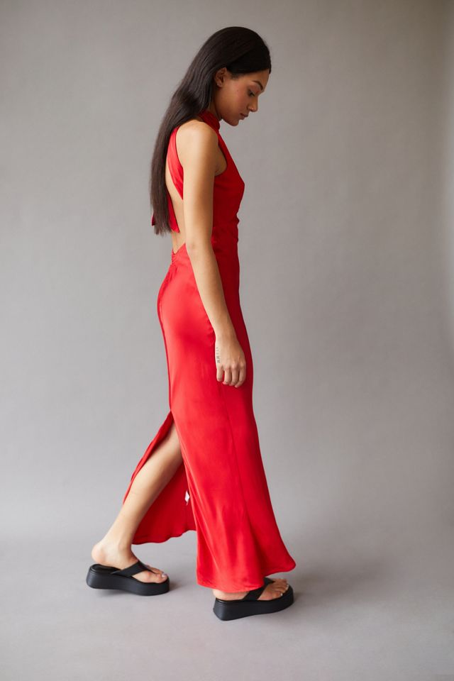 Bardot Amalfi Midi Slip Dress | Urban Outfitters