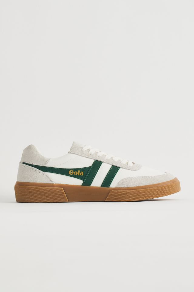 Buy Gola men's Match Point trainer in off white/green online from gola