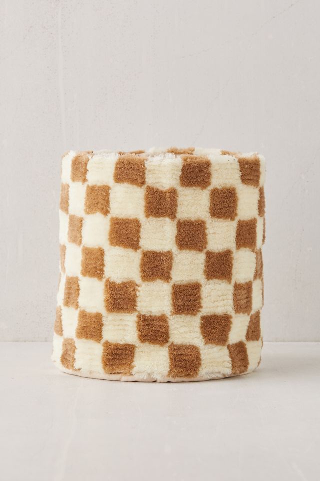 Checkerboard Tufted Planter Cover #2
