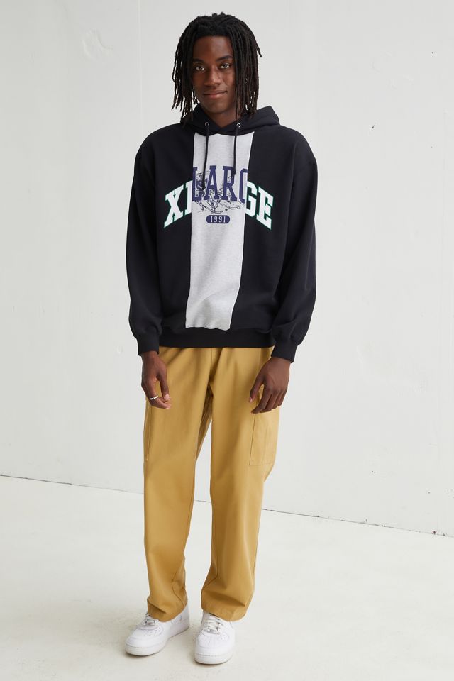 90s クレムゾン大学 カレッジ プルオーバー XL XLARGE Patchwork Hoodie Sweatshirt | Urban Outfitters