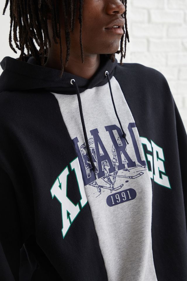 XLARGE Patchwork Hoodie Sweatshirt | Urban Outfitters