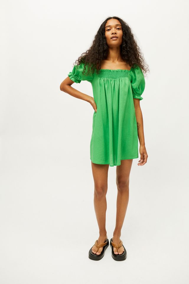 green emerald velvet dress Girls: Come For It Olive Green Toile Babydoll Dress  Shop the Mint