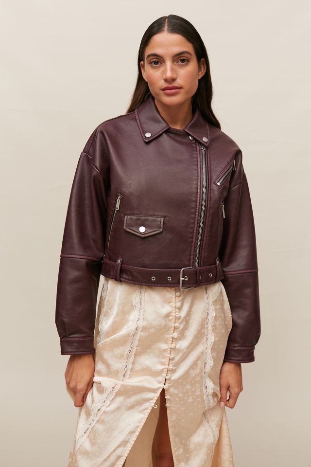 Avec les filles leather jacket sale