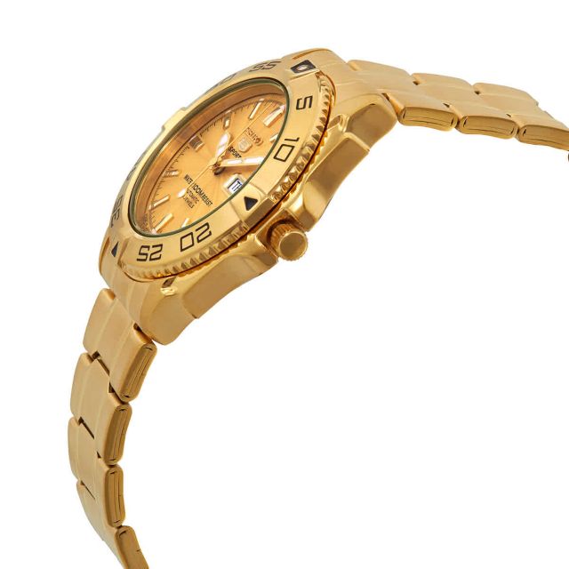 Seiko Seiko 5 Sports Automatic Gold Dial Men's Watch SNZB26J1 #1