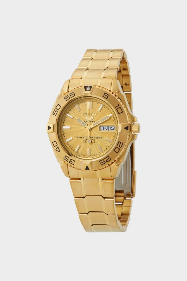 Seiko 5 on sale automatic gold price