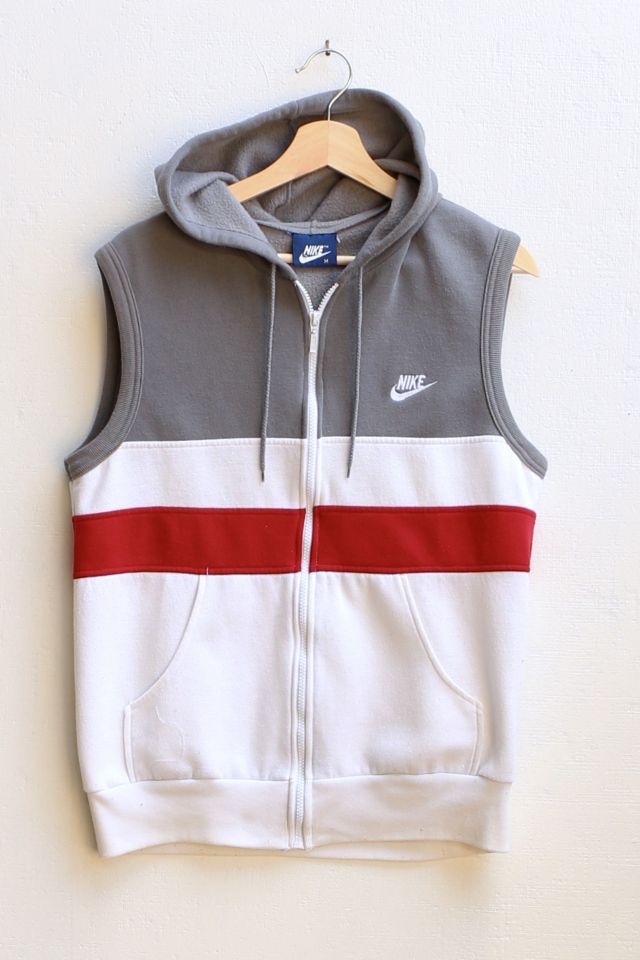 Nike sleeveless 2025 zip up hoodie