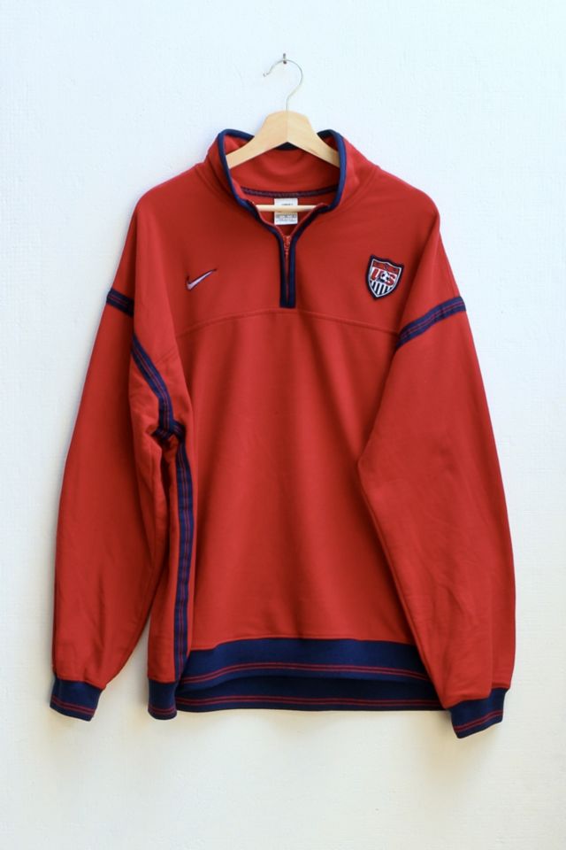 Nike soccer quarter zip best sale