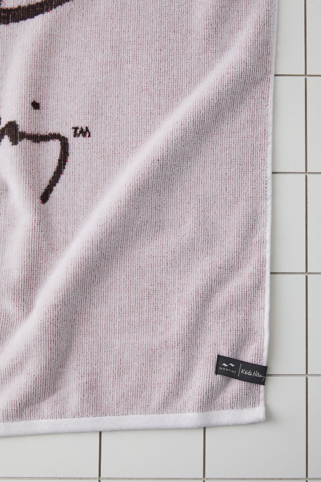 Slowtide Keith Haring Rise Up Bath Towel #1