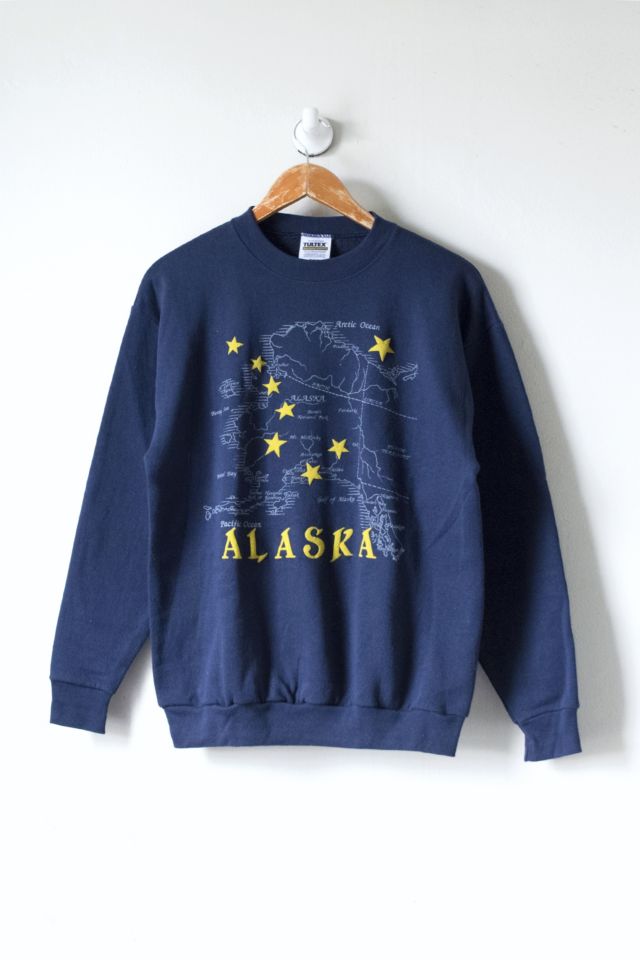 即納・送料無料 【希少】VTG 90s Alaska Big Puffy Print Sweat - トップス