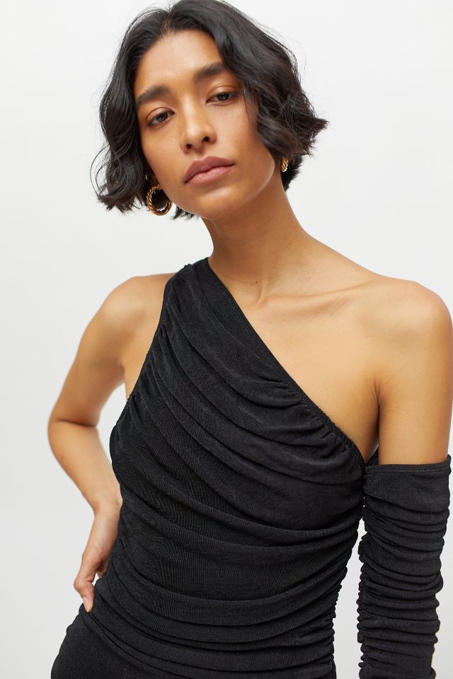 Lioness South Beach Ruched One-Shoulder Mini Dress #3