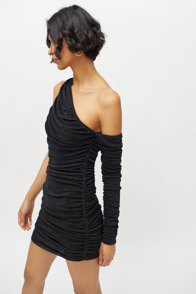 Lioness South Beach Ruched One-Shoulder Mini Dress #4