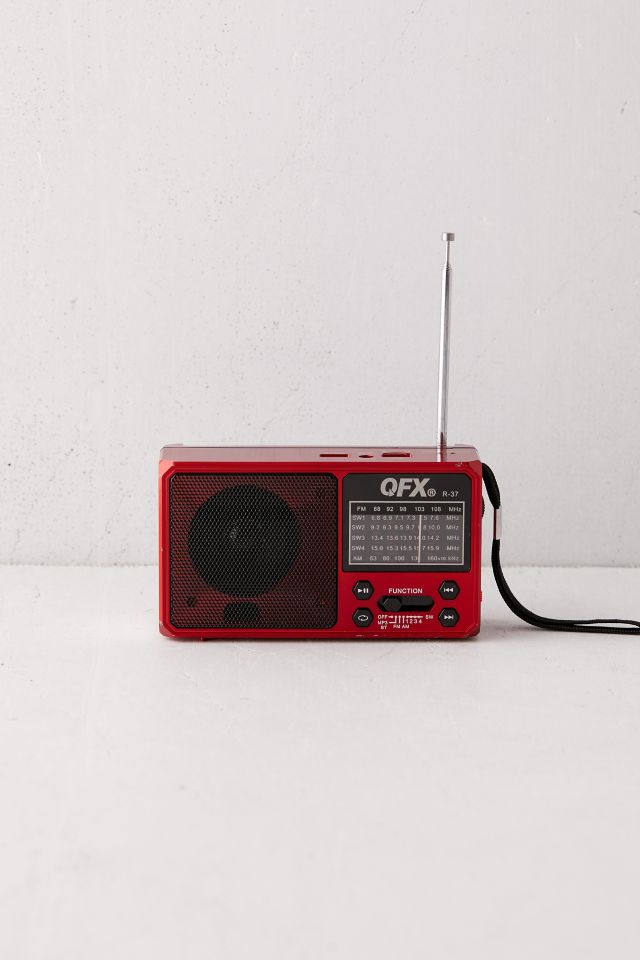 QFX R-37 LED Flashlight Solar Bluetooth AM/FM Radio