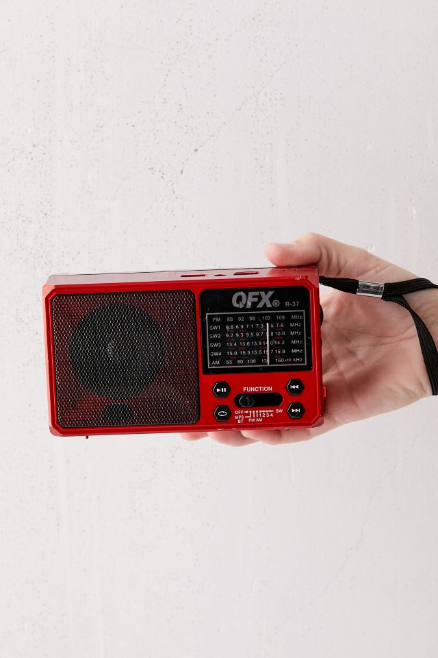 Radio AM/FM Bluetooth solaire avec lampe torche DEL QFX R-37 #2