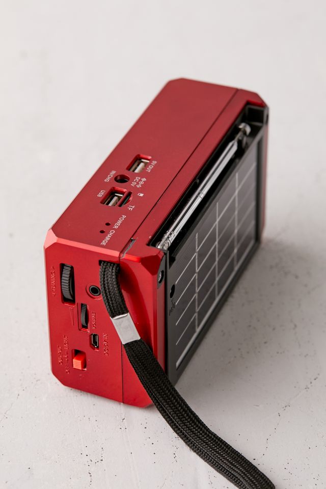 QFX R-37-BL 6-Band (A, F, SW1 - SW4) Bluetooth LED Flashlight Solar