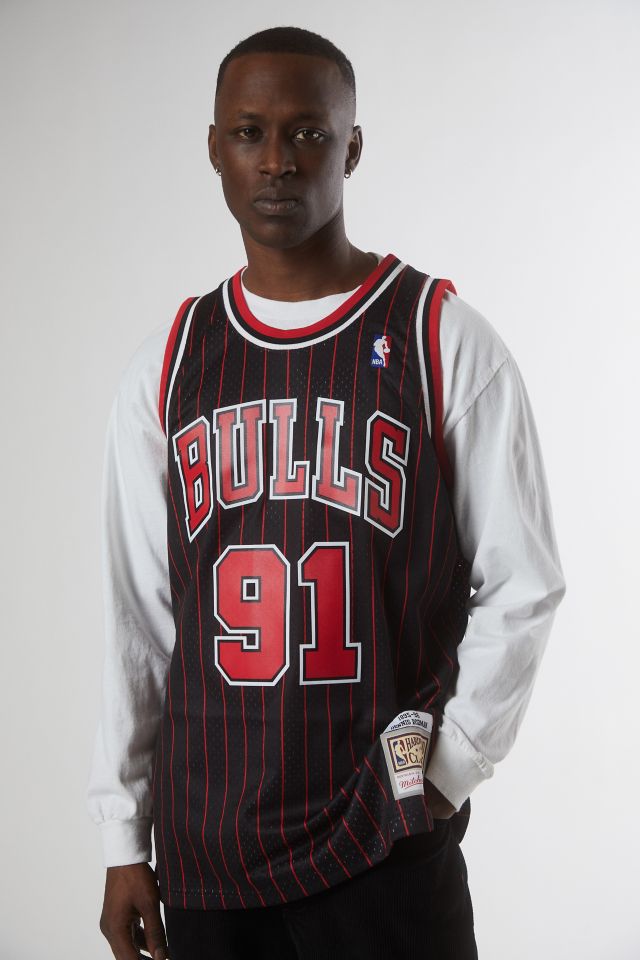 Mitchell & Chicago Bulls Dennis Jersey Tank | Urban Outfitters