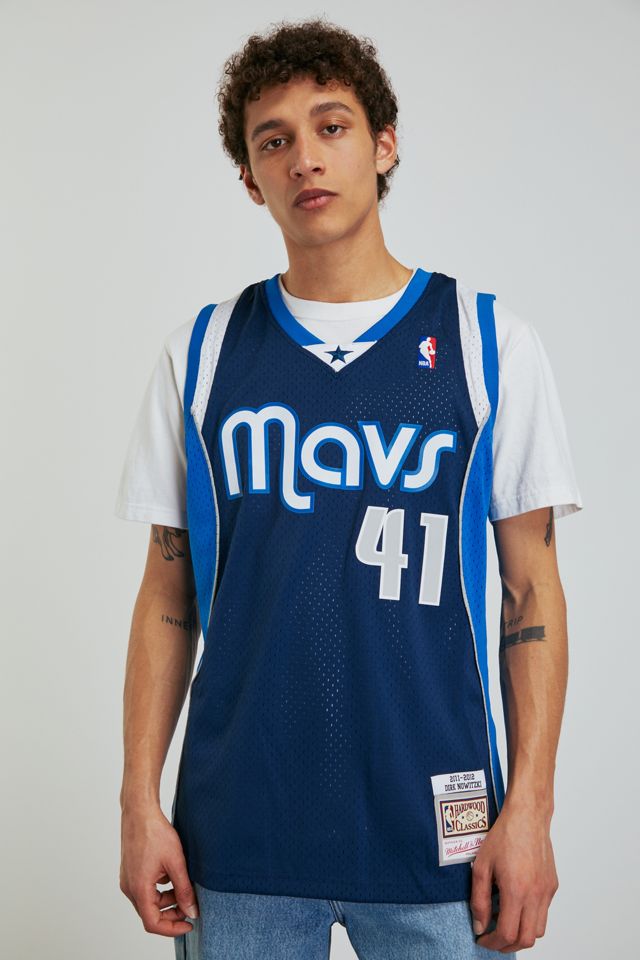 Dallas Mavericks Mitchell and Ness Dirk Nowitzki Draft Jersey